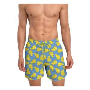 NICK GRAHAM Mens New York Light Blue Graphic Classic Quick-Dry Swim Trunks 2XL